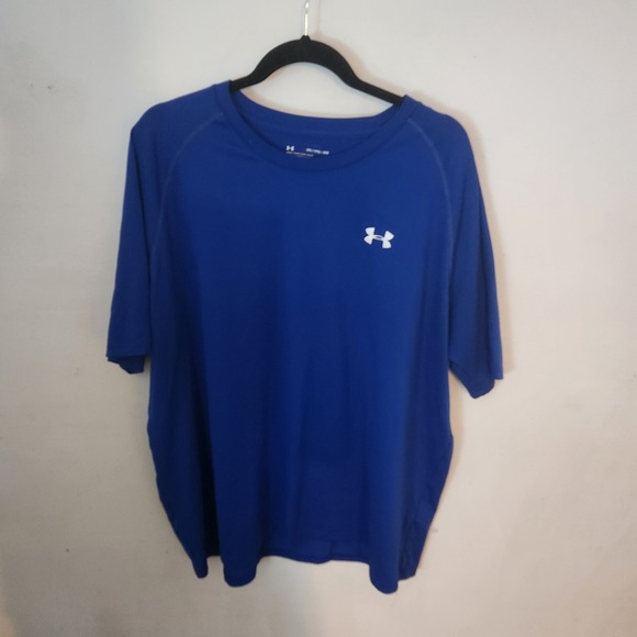 Under Armour Royal Blue Loose Fit Athletic Top Men's Size 3XL - Picture 1 of 3